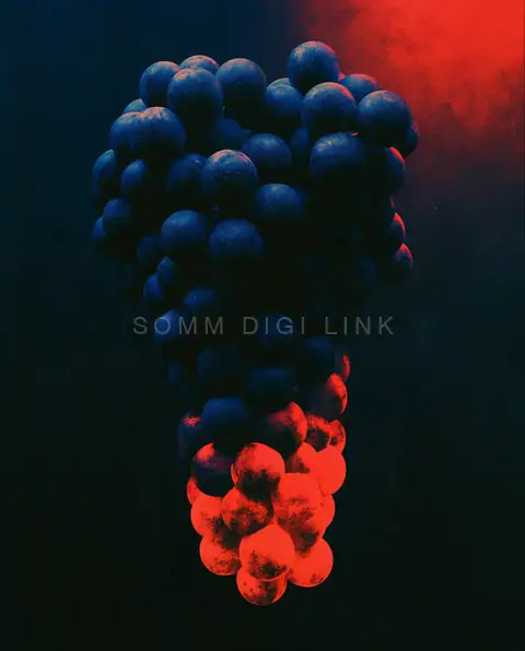 Grapes turning red
