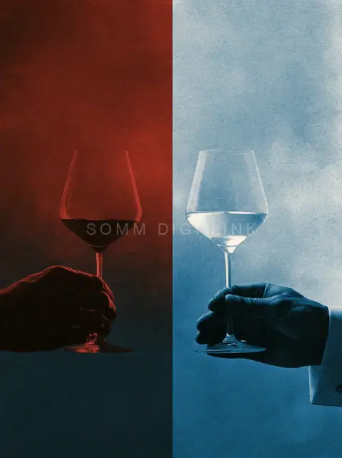 Red for one, white for the other