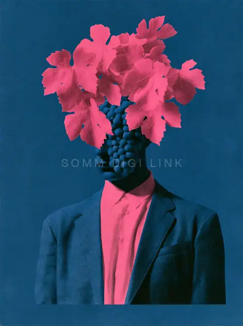 Vine-leaf head