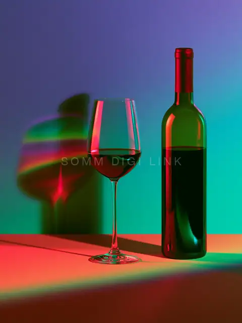 Red Wine Bottle Notebook