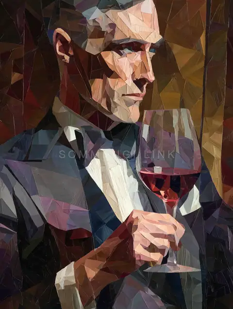 Sommelier in shadow