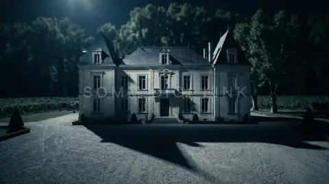The château courtyard