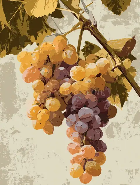 Golden Grape Poster