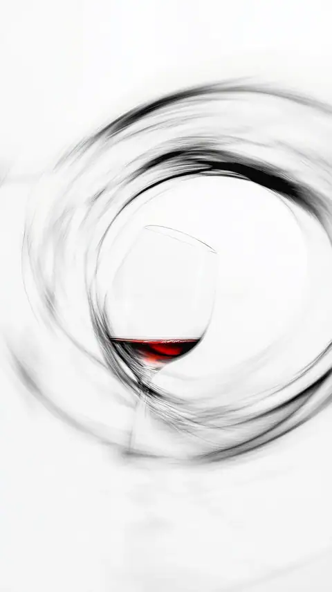 Circular red pour