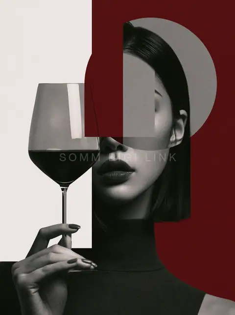 Crimson Wine Collage