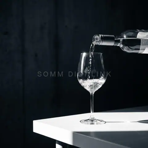 Pouring white wine